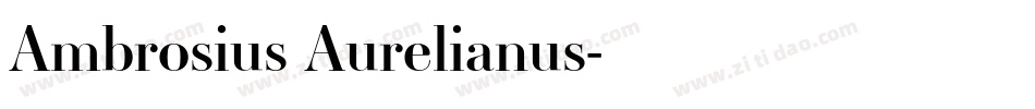 Ambrosius Aurelianus字体转换